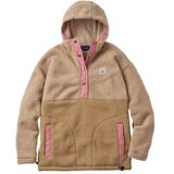 Passenger Womens Calla Hooded Recycled Polar-Lined Fleece Fleecevest (Dames |beige)