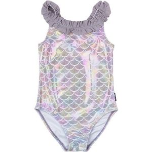 Mikk-Line - Kids Swimsuit Recycled AOP - Badpak - Grijs