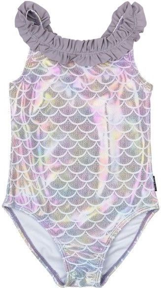 Mikk-Line - Kids Swimsuit Recycled AOP - Badpak - Grijs