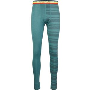 Ortovox 185 RockNWool Long Pants Merino-ondergoed (Heren |turkoois)