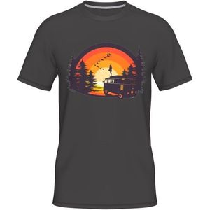 Wheeldom Four Wheels To Freedom Sundowner T-shirt (Heren |grijs)