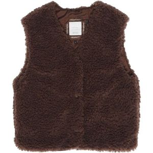 Mazine - Faux-Fur Vest - Bruin - Fleecebodywarmer