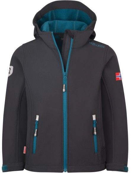 Trollkids Kids Trollfjord Jacket Softshelljack (Kinderen |grijs)