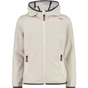 CMP Girls Jacket Fix Hood Jacquard Knitted 3H19825 Fleecevest (Kinderen |beige)