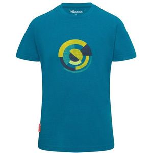 Trollkids Kids Sandefjord T-Shirt XT-Shirt Merinoshirt (Kinderen |blauw)