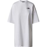 The North Face - S/S Essential Tee Dress - Jurk - Grijs/Wit - 60% Katoen, 40% Polyester