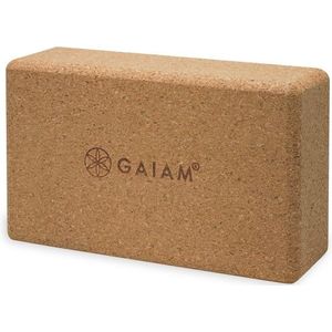 GAIAM Cork Brick Yogablok (bruin)