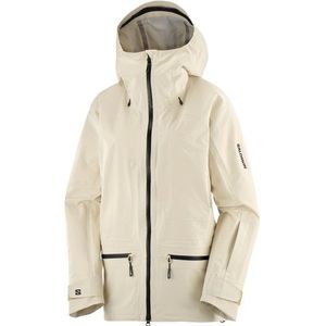 Salomon Womens Absolute 3L Jacket Ski-jas (Dames |beige |waterdicht)