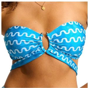 Seafolly Womens Soundwave U Wire Bandeau Bra Bikinitop (Dames |meerkleurig)