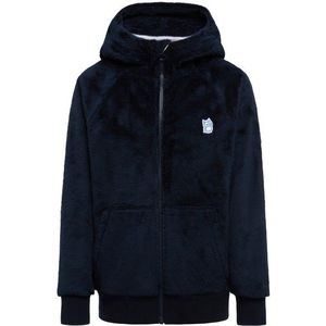 Namuk Kids Panda High-Loft Fleece Zip Hoodie Fleecevest (Kinderen |blauw/zwart)
