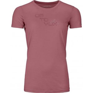 Ortovox Womens 185 Merino Tangram Logo Merinoshirt (Dames |pink)