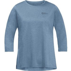 Jack Wolfskin Womens Crosstrail 3/4 Tee Longsleeve (Dames |blauw)