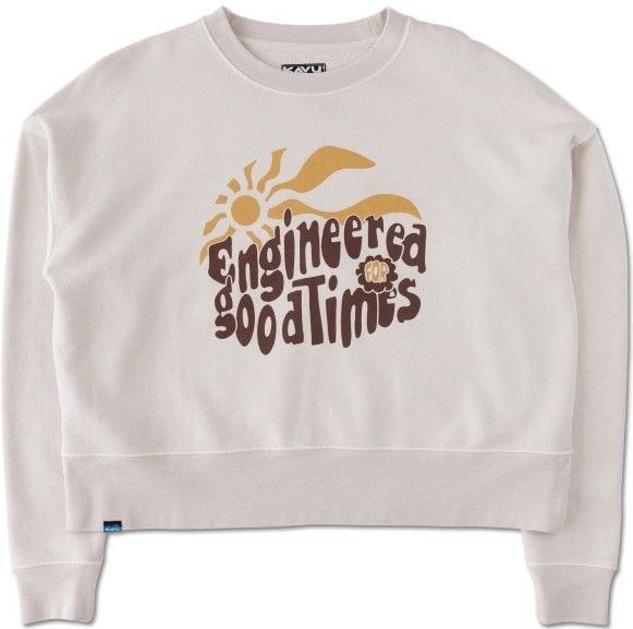 KAVU - Womens Crew Crop - Trui - Grijs