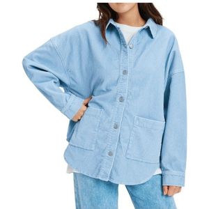 ROXY - KICK BACK WAS - Blouse - Lichtblauw - Corduroy