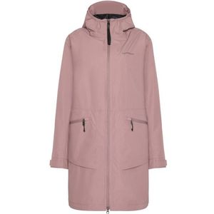 Didriksons Womens Eliana Parka Lange jas (Dames |roze |waterdicht)