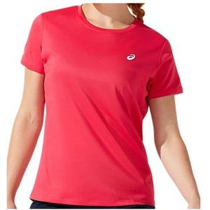 Asics Womens Core S/S Top Sportshirt (Dames |rood)