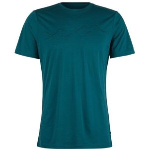 Stoic Merino150 Heladagen T-Shirt Fjäll Merinoshirt (Heren |blauw)