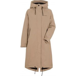 Didriksons Womens Alicia Parka Long 2 Lange jas (Dames |beige |waterdicht)