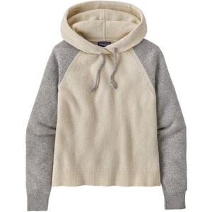 Patagonia Womens Rec Wool-Blend Hooded Pullover Sweater Hoodie (Dames |beige/grijs)