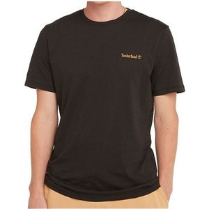 Timberland Small Linear Logo Print Tee T-shirt (Heren |zwart)