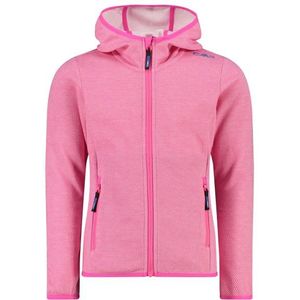 CMP Girls Jacket Fix Hood Jacquard Knitted Fleecevest (Kinderen |roze)