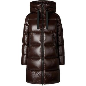 Save the Duck Womens Isabel Lange jas (Dames |zwart/bruin)