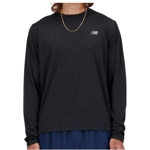 New Balance Athletics Run L/S Hardloopshirt (Heren |zwart)
