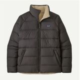 Patagonia - Reversible Silent Down Jacket - Donsjack - Wit/Grijs
