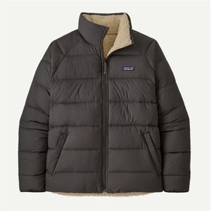 Patagonia - Reversible Silent Down Jacket - Donsjack - Wit/Grijs