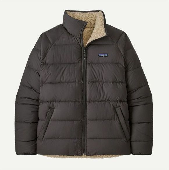 Patagonia - Reversible Silent Down Jacket - Donsjack - Wit/Grijs