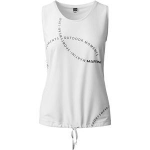 Martini Womens Firstlight Sleeveless Shirt Straight Tanktop (Dames |wit/grijs)