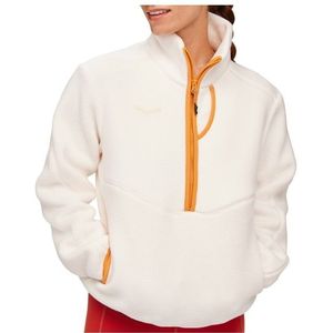 HOKA Womens Ridgetop Half-Zip Fleece Fleecevest (Dames |wit)