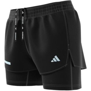 adidas Womens Ultimate 2In1 Shorts Hardloopshort (Dames |zwart)