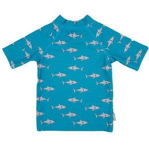 maximo Kids Mini Badeshirt S/S Print UV 50 Lycra (Kinderen |blauw/turkoois)