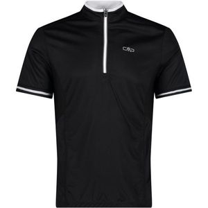 CMP Bike T-Shirt Jacquard Halfzip Fietsshirt (Heren |zwart)