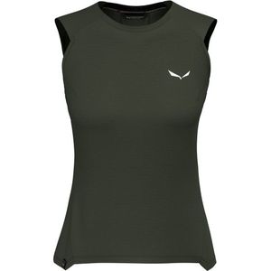 Salewa Womens Puez Alpine Merino Hybrid Tank Top (Dames |olijfgroen)