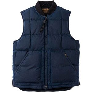 Filson Waxed Down Vest Donzen bodywarmer (Heren |blauw)