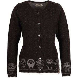 Albmerino Womens Strickjacke Schäfle Wollen vest (Dames |zwart)