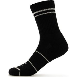 Stoic Merino Crew Tech Rib Stripes Socks Multifunctionele sokken (zwart)