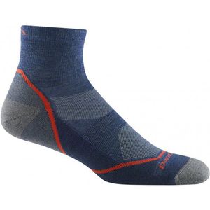 Darn Tough Light Hiker 1/4 Lightweight with Cushion Wandelsokken (Heren |blauw)