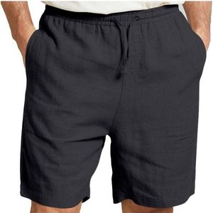 DEDICATED Shorts Vejle Linen Short (Heren |grijs)