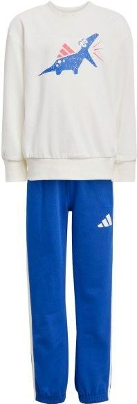 adidas Kids Seas Essentials Adiraptor Fleece Jogger Set Trainingsbroek (Kinderen |wit/blauw)