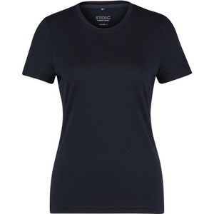 Stoic Womens Merino180 BengtSt T-Shirt slim Merinoshirt (Dames |zwart/blauw)