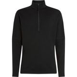 Icebreaker Merino 360 RealFleece Elemental L/S Half Zip Merinolongsleeve (Heren |zwart)