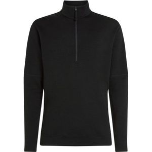 Icebreaker Merino 360 RealFleece Elemental L/S Half Zip Merinolongsleeve (Heren |zwart)