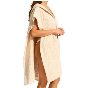 Seafolly Womens Spring Festival Towel Poncho Surfponcho (Dames |wit)