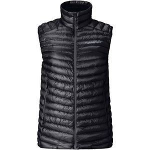 Norrona Womens Trollveggen Superlight Down800 Vest Donzen bodywarmer (Dames |zwart/grijs)