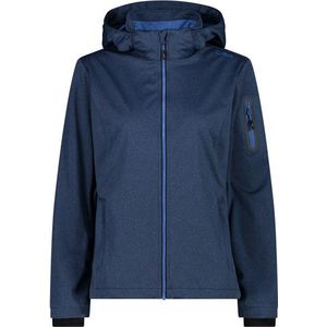 CMP Womens Light Melange Jacket Zip Hood Softshelljack (Dames |blauw)