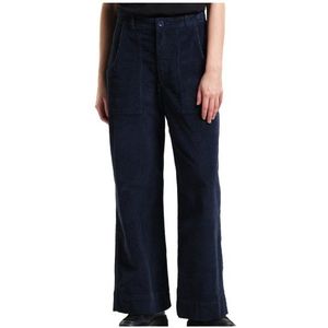 DEDICATED Womens Workwear Pants Vara Corduroy Vrijetijdsbroek (Dames |blauw/zwart)