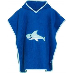 Playshoes Kids Frottee-Poncho Hai Poncho (Kinderen |blauw)